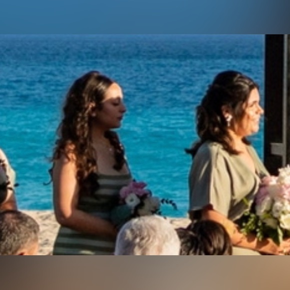 Vintage, One of a kind, green gown - Picture 2 of 10